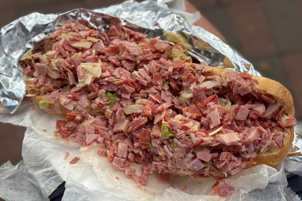 A chopped sub from Chopped Broadway Bodega.