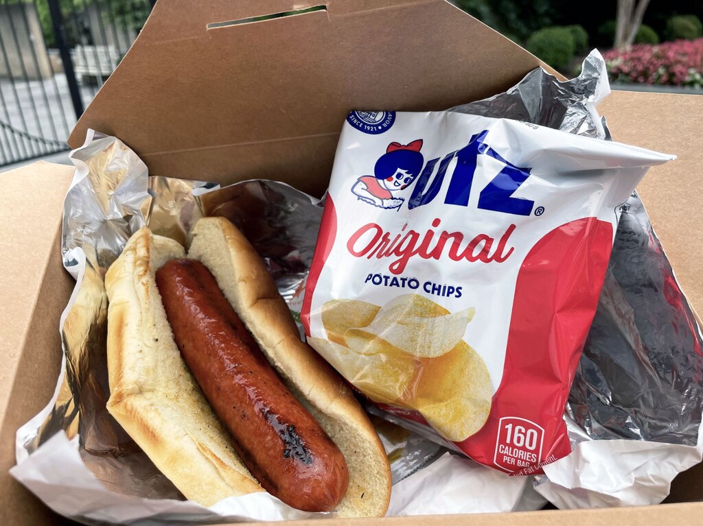 To quote chef John Shields, who runs the Cone Sisters kiosk at the Baltimore Museum of Art: "Sometimes you just need a goddamn hot dog.” Photo taken on June 24, 2024.