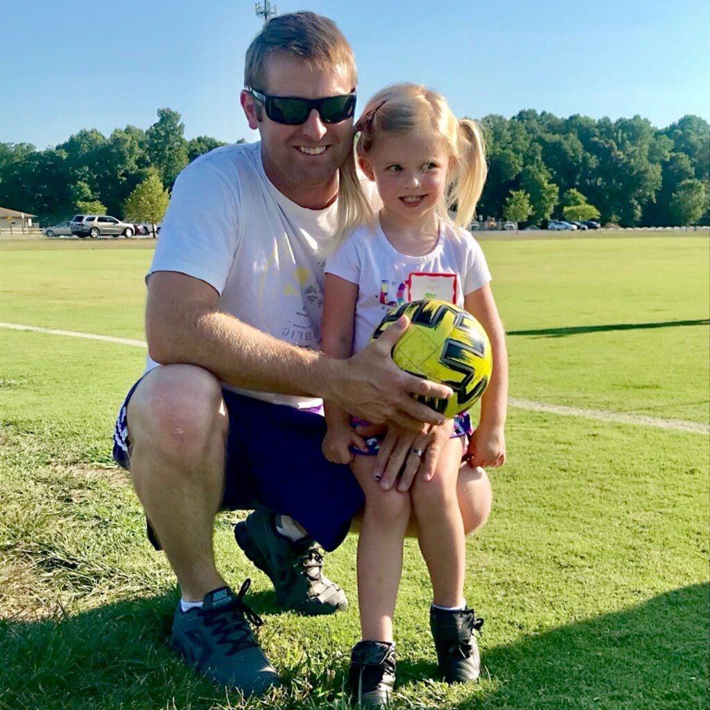 James “Tommy” Clagett with his daughter, Zoey. Clagett was among six Southern Maryland friends who traveled to Kansas for a duck-hunting trip. He was killed on Wednesday, January 29, 2025, when an American Airlines plane collided with a military helicopter near Reagan National Airport in Washington, D.C.