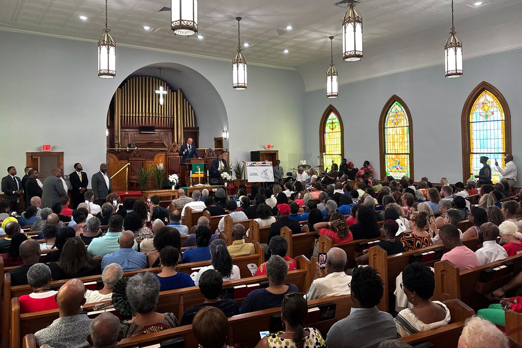 Maryland Gov. Wes Moore announced he’ll pardon thousands more cannabis convictions and prioritize funding for communities harmed by racist government policies at Bethel African Methodist Episcopal Church in Dorchester County on June 19, 2025.