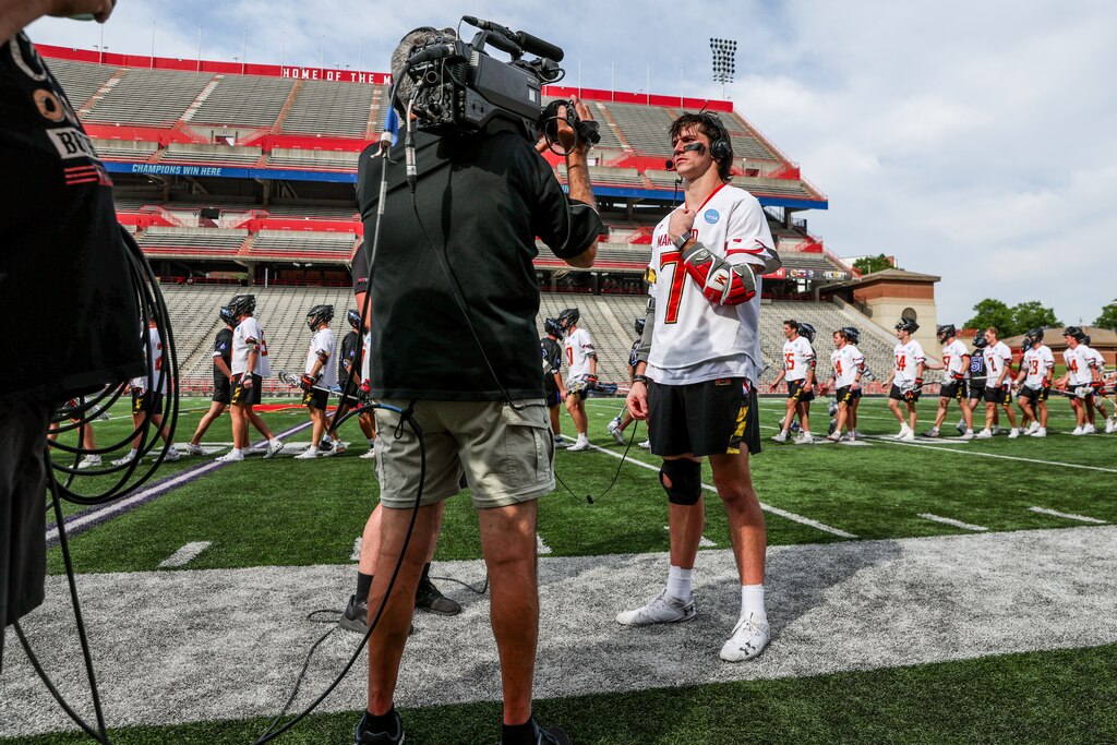 Maryland men's lacrosse attackman Eric Spanos