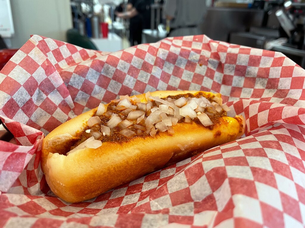 Iconic Highlandtown diner G&A Restaurant moved to White Marsh a few years back, but you can still find their trademark Coney Island hot dogs on the menu.