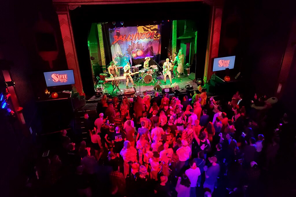 The band Ballyhoo performs at The State Theater of Havre de Grace in 2023.