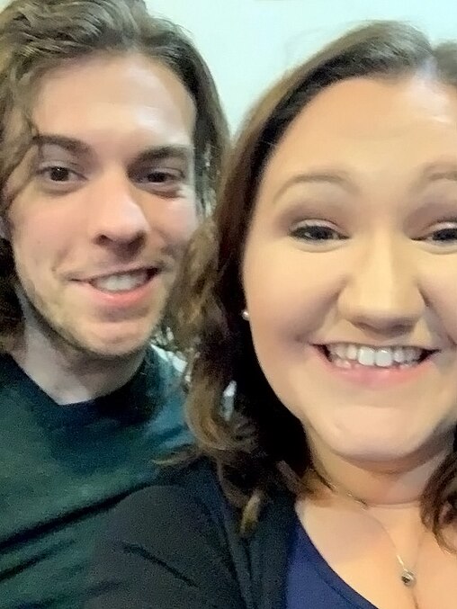 Eric Maul with his sister-in-law, Taylor Maul.