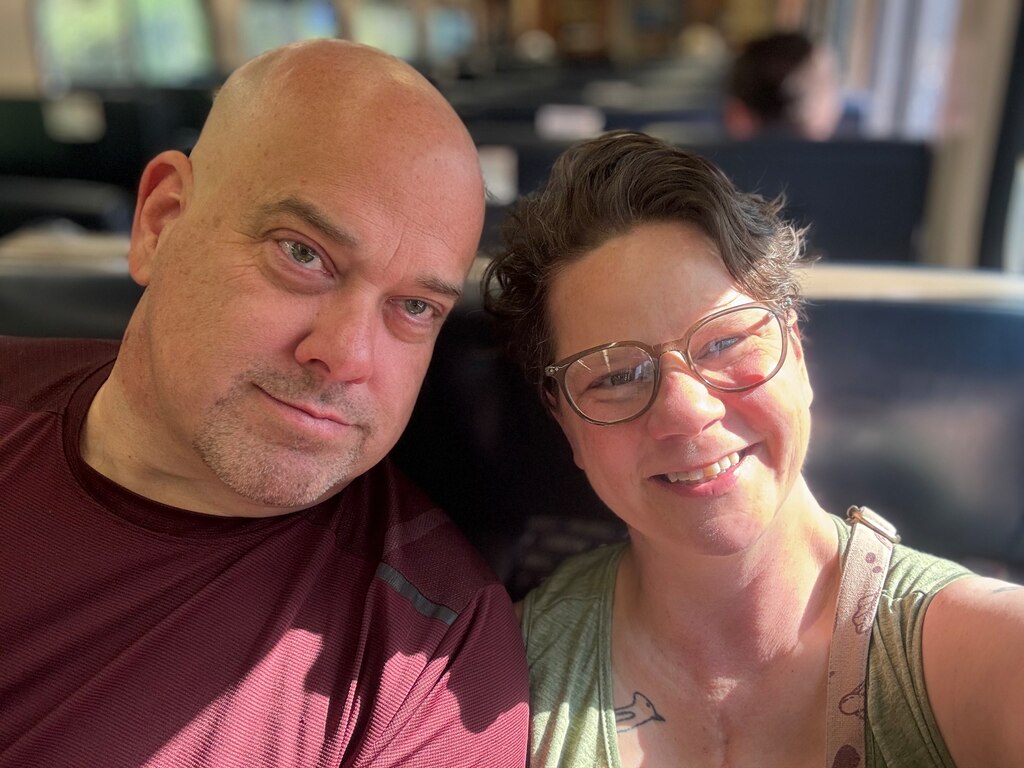Charlie Mudra and his girlfriend, Elizabeth Odell.
