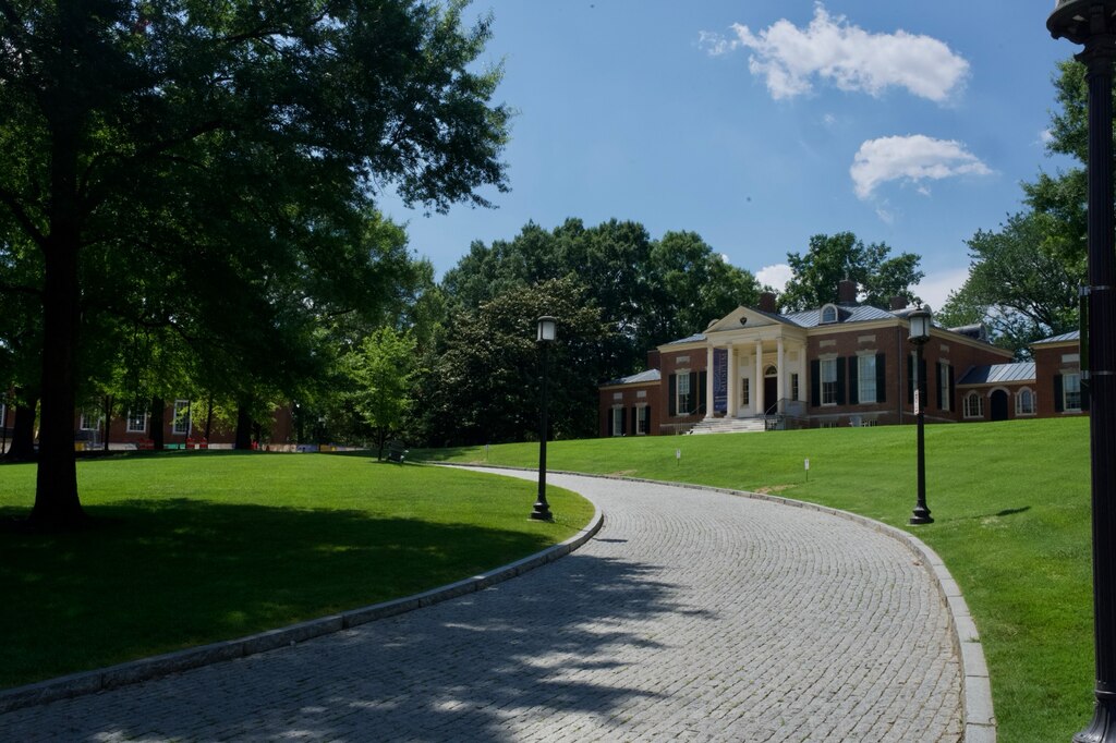 Johns Hopkins University is quiet during the summer months on July 3, 2025.