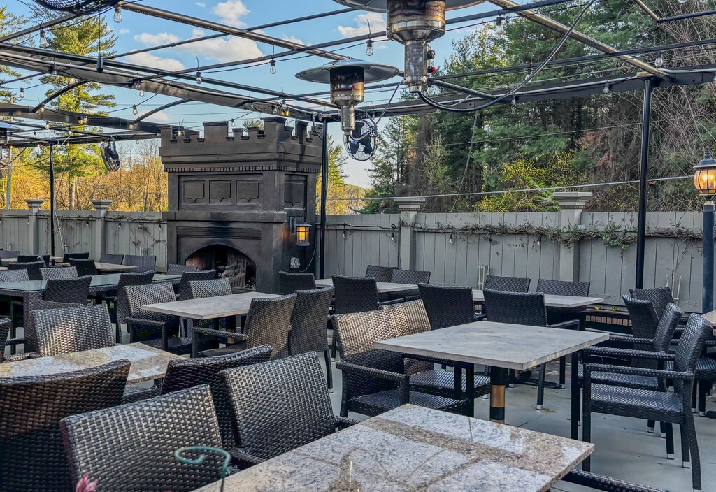 The patio at Peerce's.