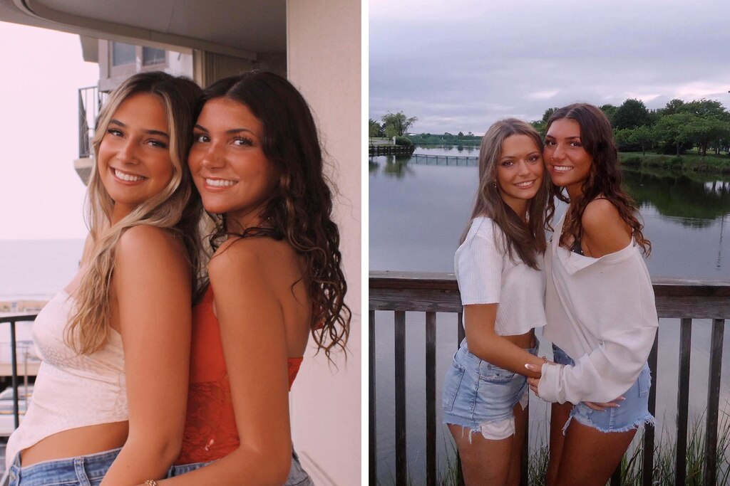 Lily Elwood on a trip to Ocean City with friends Natalie Gross, left, and Savanna Kahl, right, the week before she died.