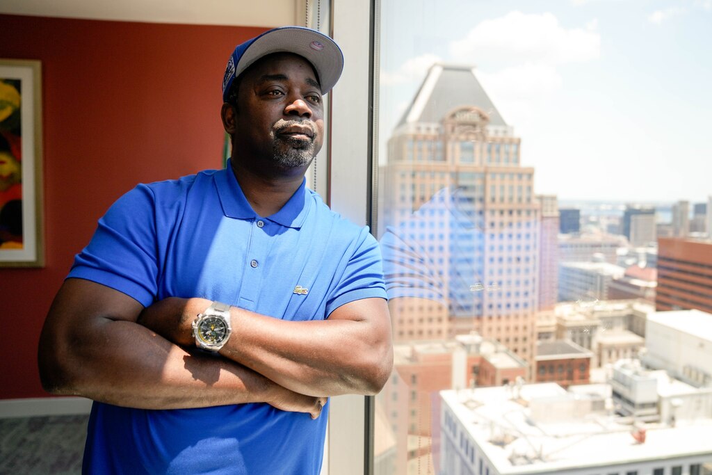 Tyrone Jones is photographed in the law offices of Brown, Goldstein & Levy in Baltimore, Md. on Wednesday, July 3, 2025.