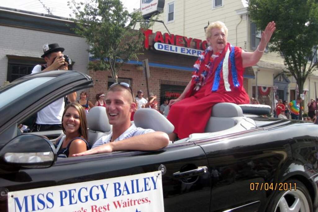 Peggy Bailey participates in a Fourth of July parade in Catonsville. The holiday was among her favorites.