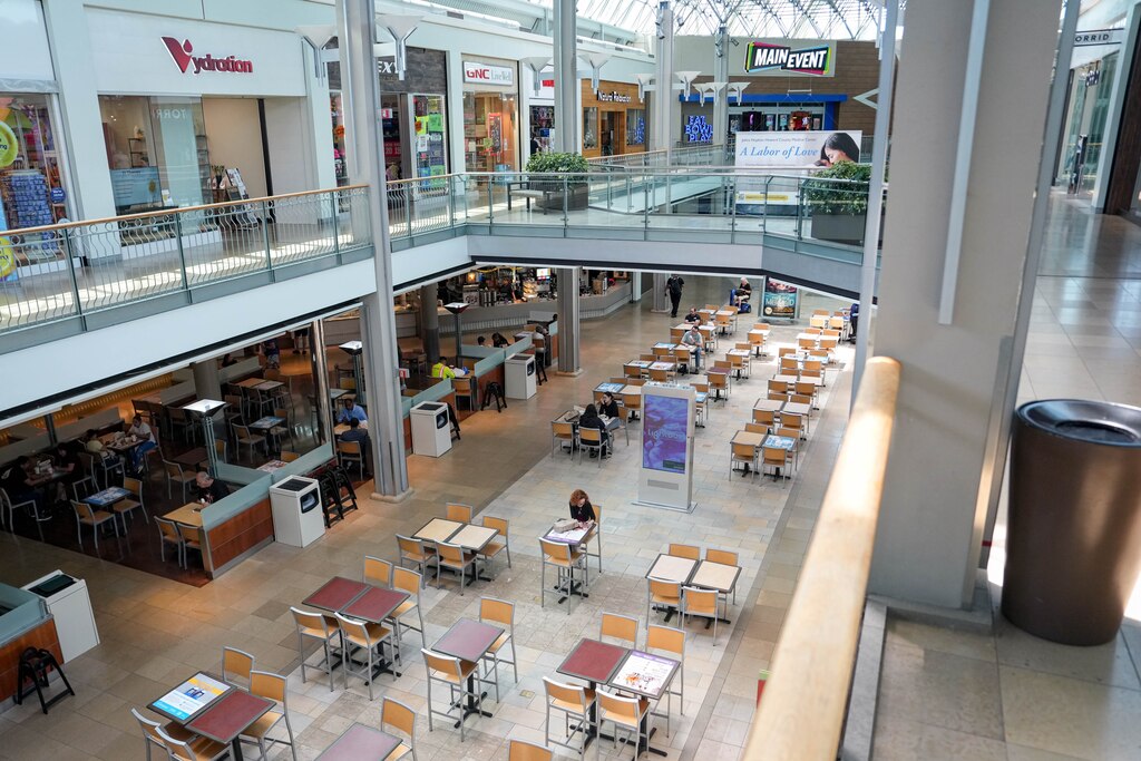Interior of the Mall in Columbia in Columbia, Md. on Monday, May 19, 2025.