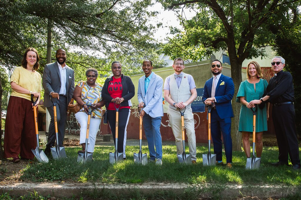 Church of the Nativity sent a group of staff and parish leaders to join Southwest Partnership, South West Sports and Fitness Alliance, Poppleton Now, and Baltimore City leaders at the Groundbreaking Ceremony in July 2023, which marked the construction kickoff for the recreation center.