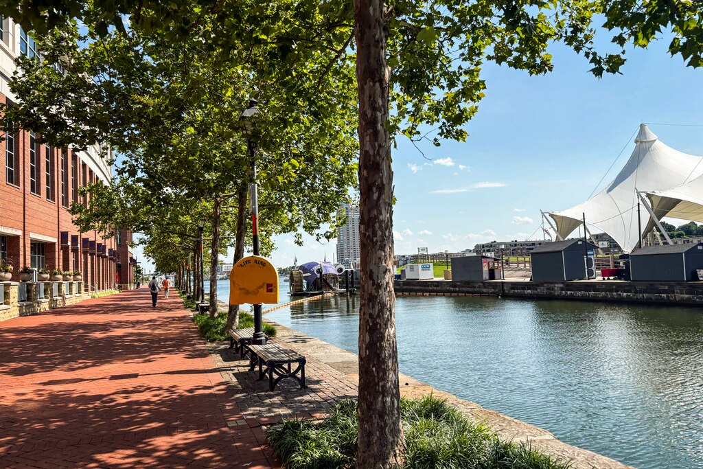 The Baltimore Waterfront Promenade on Thursday, July 3, 2025. It touches many of the city’s parks, museums and businesses.