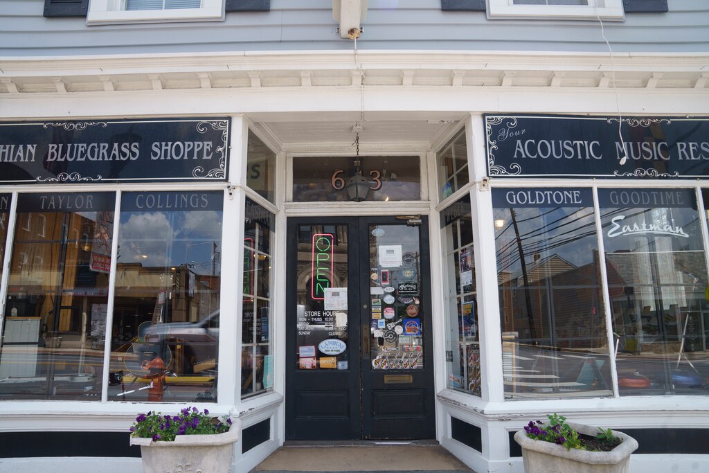 Appalachian Bluegrass Shoppe in Catonsville, Baltimore County, Md. stands on the corner of Frederick Road on July 2, 2025.