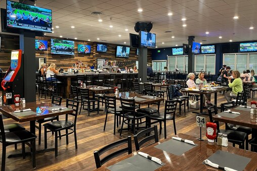 The owners of Dundalk staple Costas Inn are launching the restaurant's second location, this time in the Maryland State Fairgrounds, less than three months after the death of Costas Triantafilos, the patriarch and horse racing enthusiast who had dreamed of the project. The new restaurant sits next to the Off Track Betting facility and overlooks the fairground's racetrack. Photographed Wednesday, June 4, 2025.