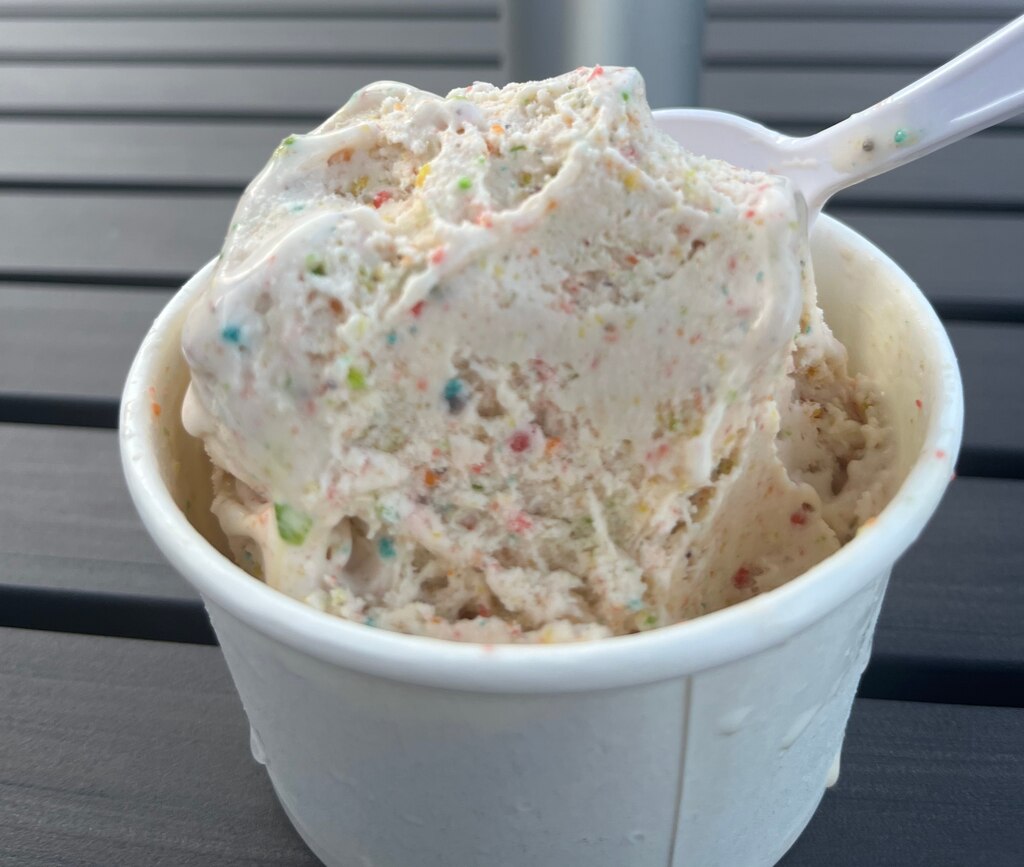 Fruity Pebbles ice cream at Always Ice Cream at Cross Keys in Baltimore.