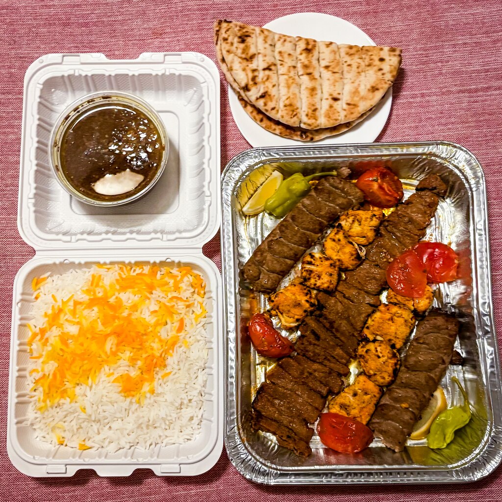The Stoneleigh, a family platter from Villagio Cafe in - where else? - the Stoneleigh neighborhood. Villagio serves delicious Persian food in a pretty setting.