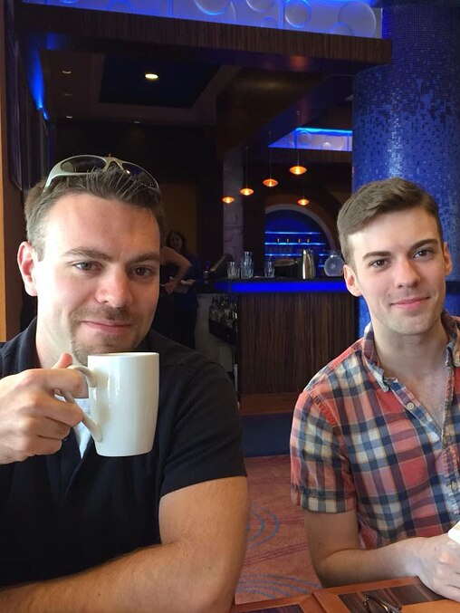 Eric Maul, right, with his brother, Bryan Maul.