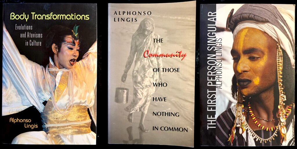 Alphonso “Al” Lingis was a prolific writer, and his own photos were featured on the covers of many of his books.