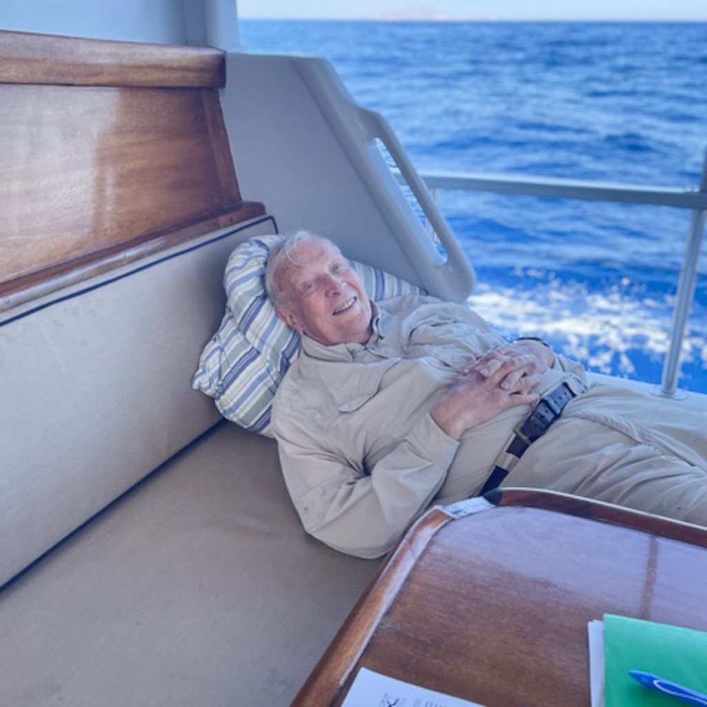 Anthony M. “Tony” Carey during a trip to Greece in 2022.