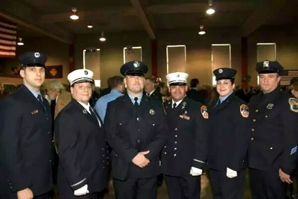 Charlie Mudra and colleagues at his BCFD Fire Academy graduation.
