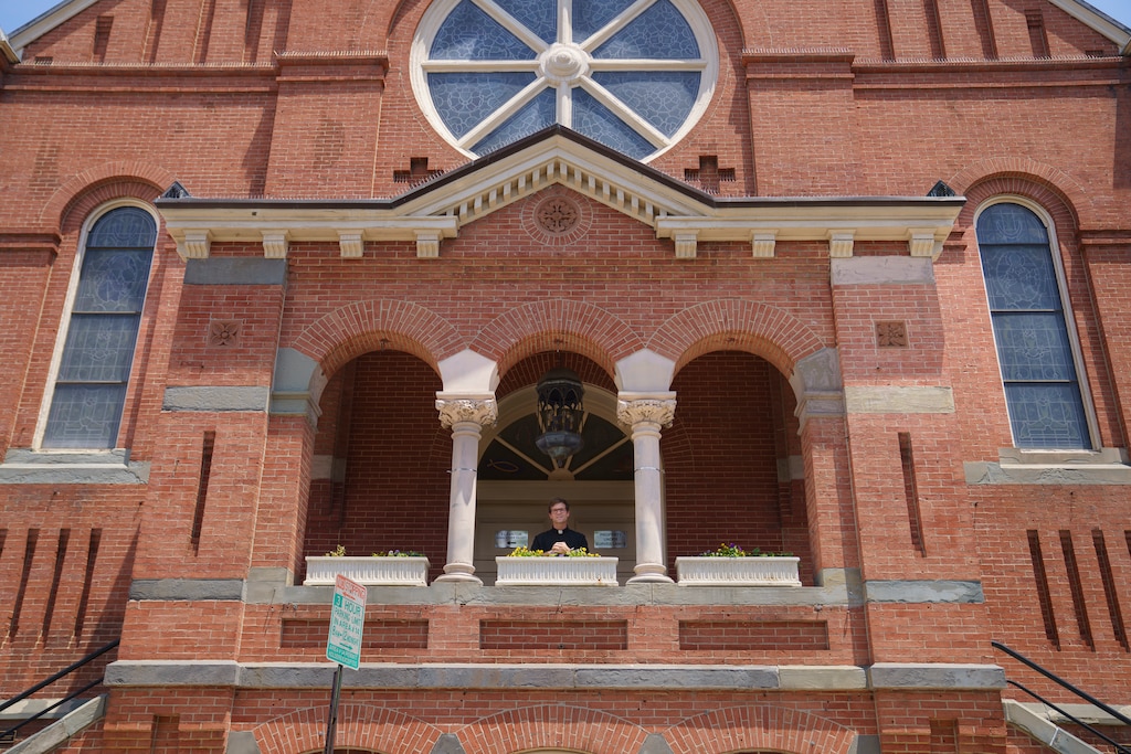 Father Evan Ponton will be the incoming pastor once the St. Leo Church and St. Vincent de Paul Church merge. June 23, 2025.