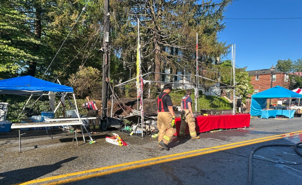 The City of Laurel canceled the Mainstreet Festival Parade after a propane explosion at the intersection of 4th and Main streets on Saturday, May 10, 2025.