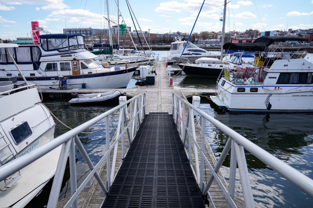 Boats docked at Harborview Marina in Baltimore, Md. on Wednesday, March 26, 2025.