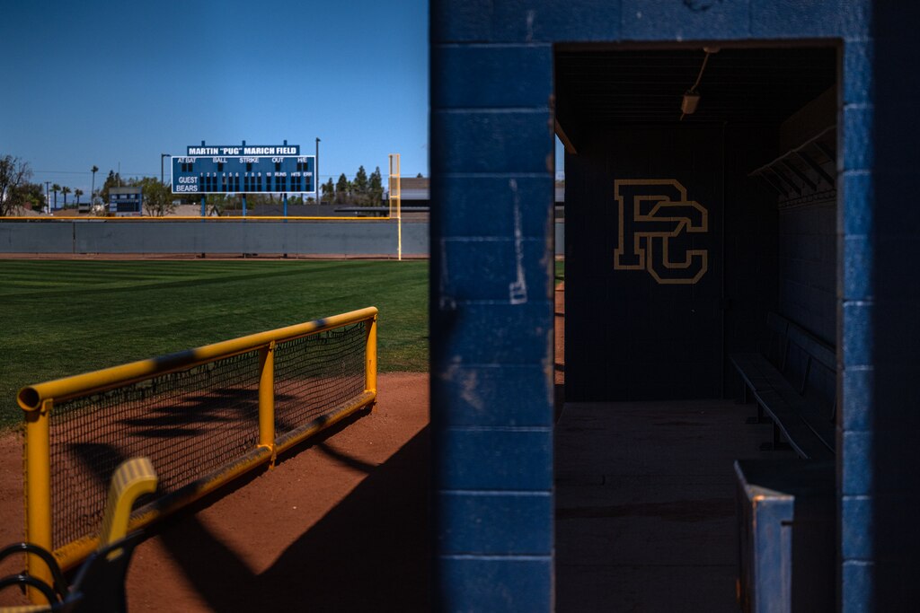 Tuesday, March 18, 2025—As a high schooler Brian Matusz played at Marich Field in Phoenix, Arizona on Tuesday, March 18, 2025.
Ash Ponders for The Baltimore Banner.