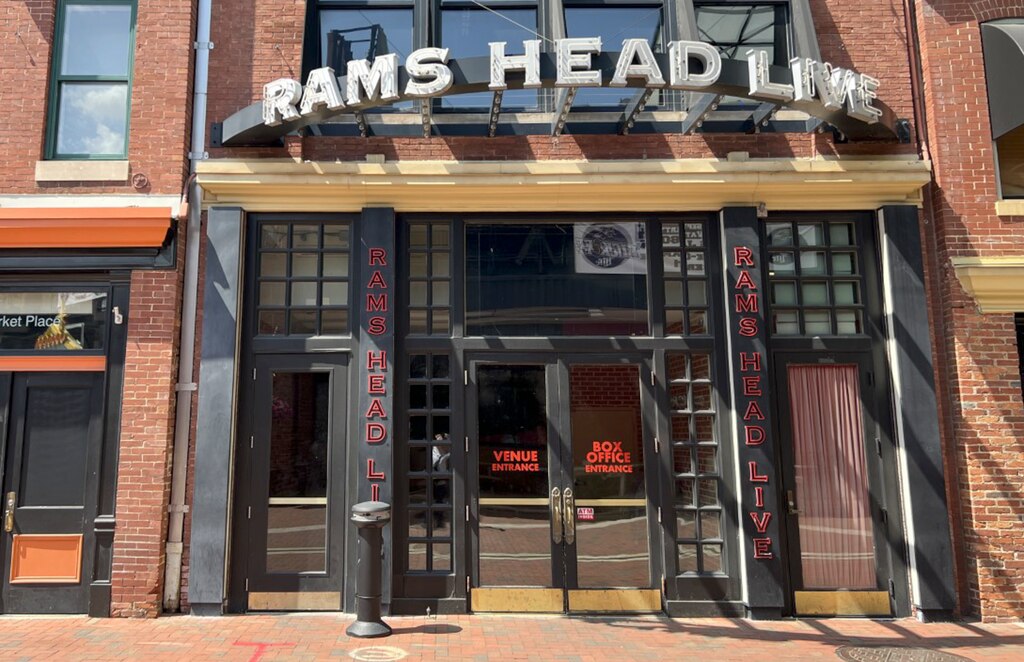 Rams Head Live concert venue entrance