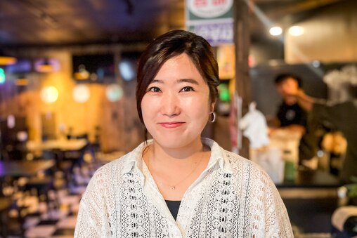 Sobin Kang, pictured at the Columbia restaurant on May 2, 2025, opened the first Kong Pocha in Baltimore's Station North six years ago.