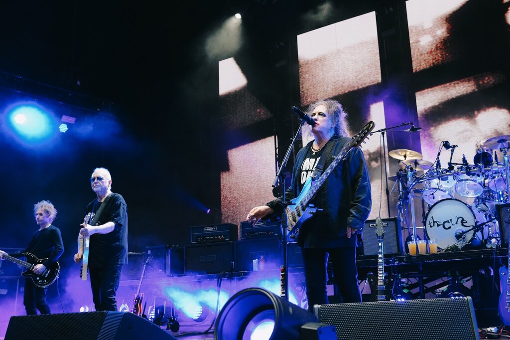 The Cure played a sold out show to a crowd of 15,000 people at Merriweather Post Pavillon on June 26, 2023.. (Kaitlin Newman / The Baltimore Banner)