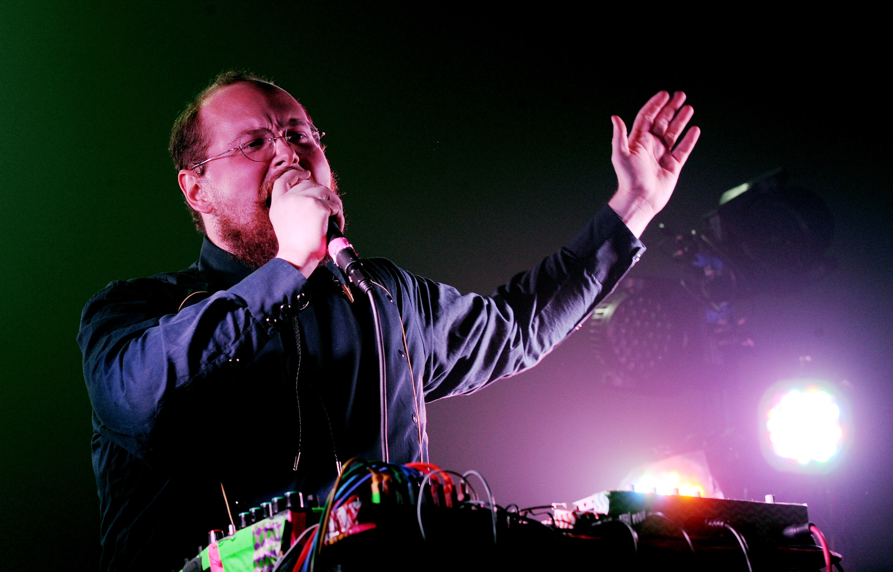 Dan Deacon performs in California during a 2014 tour.