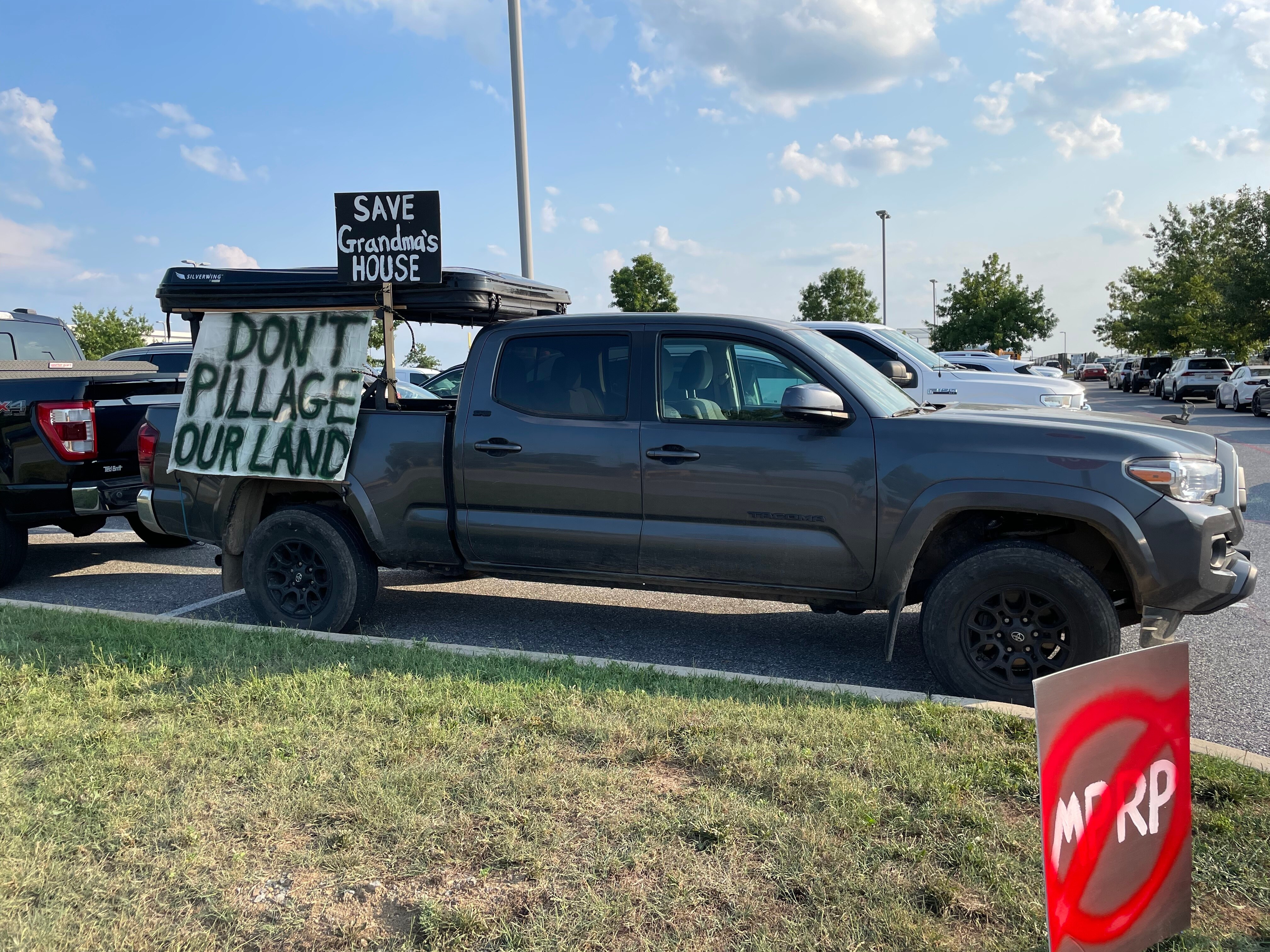 this is a protest truck.