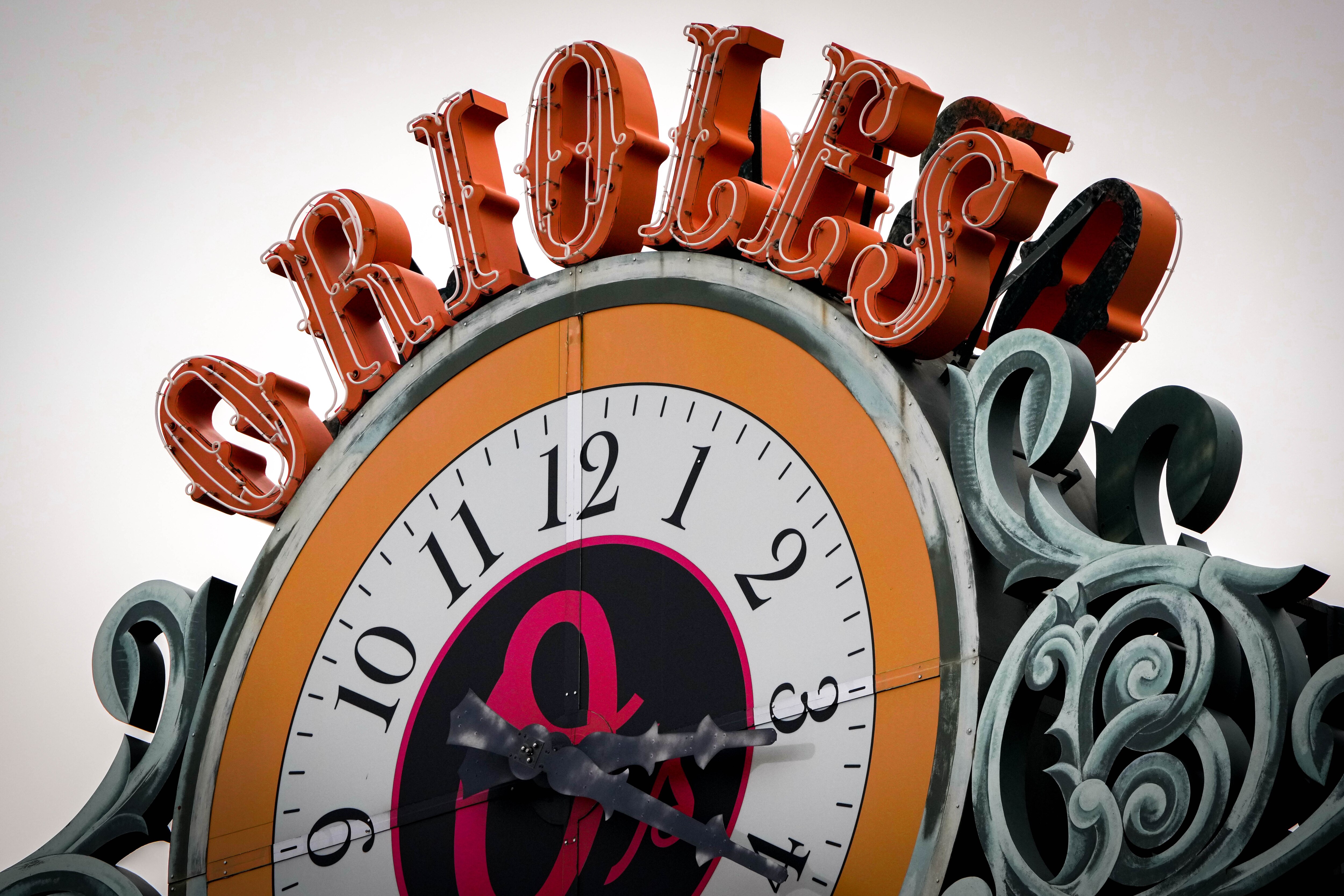 Exterior details of Orioles Park at Camden Yards in Baltimore on 2/2/23.