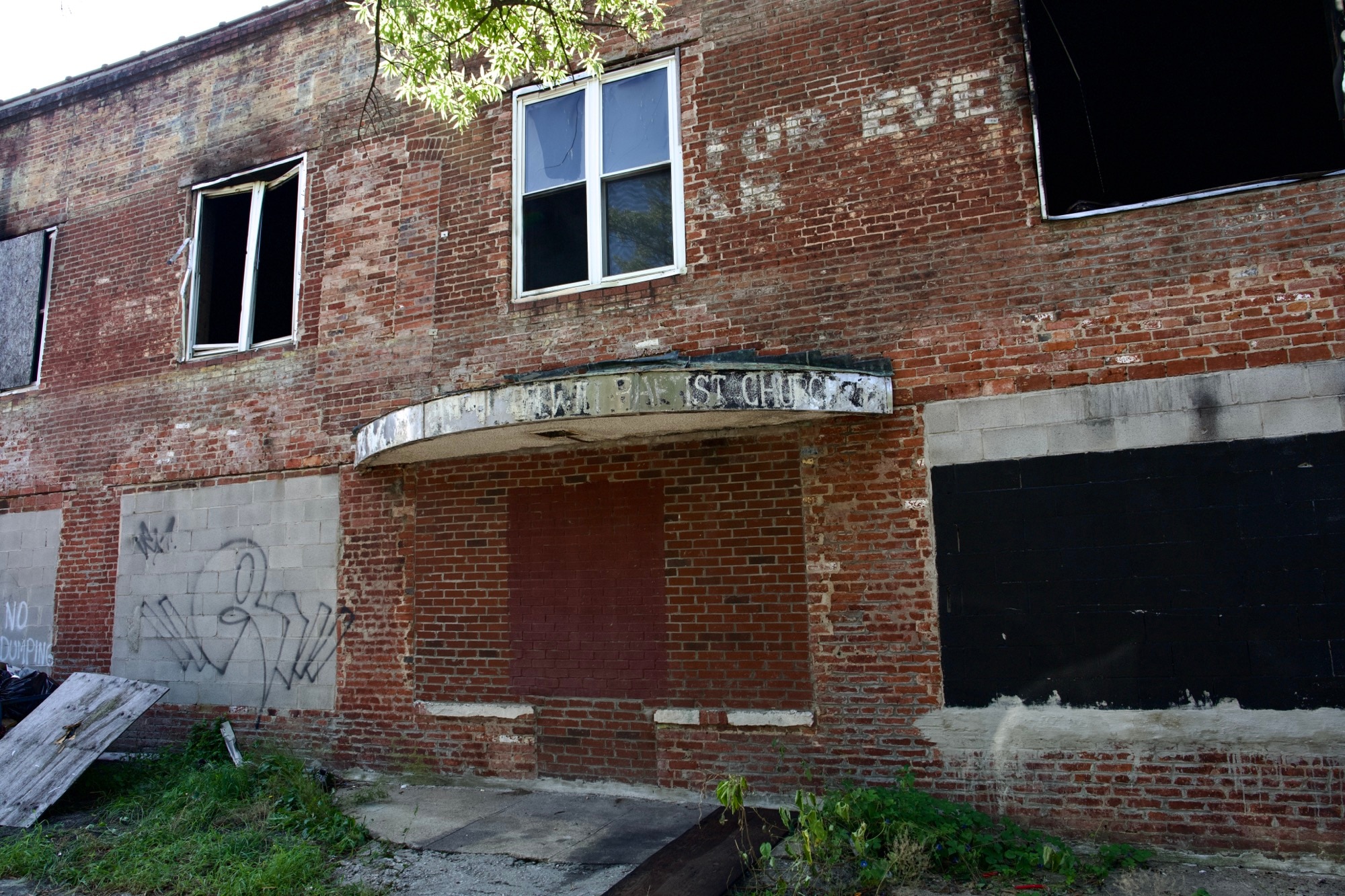A neighborhood motorcycle club went up in flames on Wednesday night. The aftermath is pictured on August 22, 2024. The club has been a focus of law enforcement after a mass shooting occurred in front of it on Sunday. One person was killed in the incident.