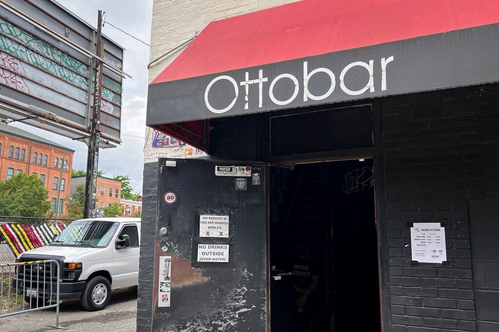 The exterior of Ottobar in the Charles Village neighborhood of Baltimore, Md. on Thursday, February 6, 2025.