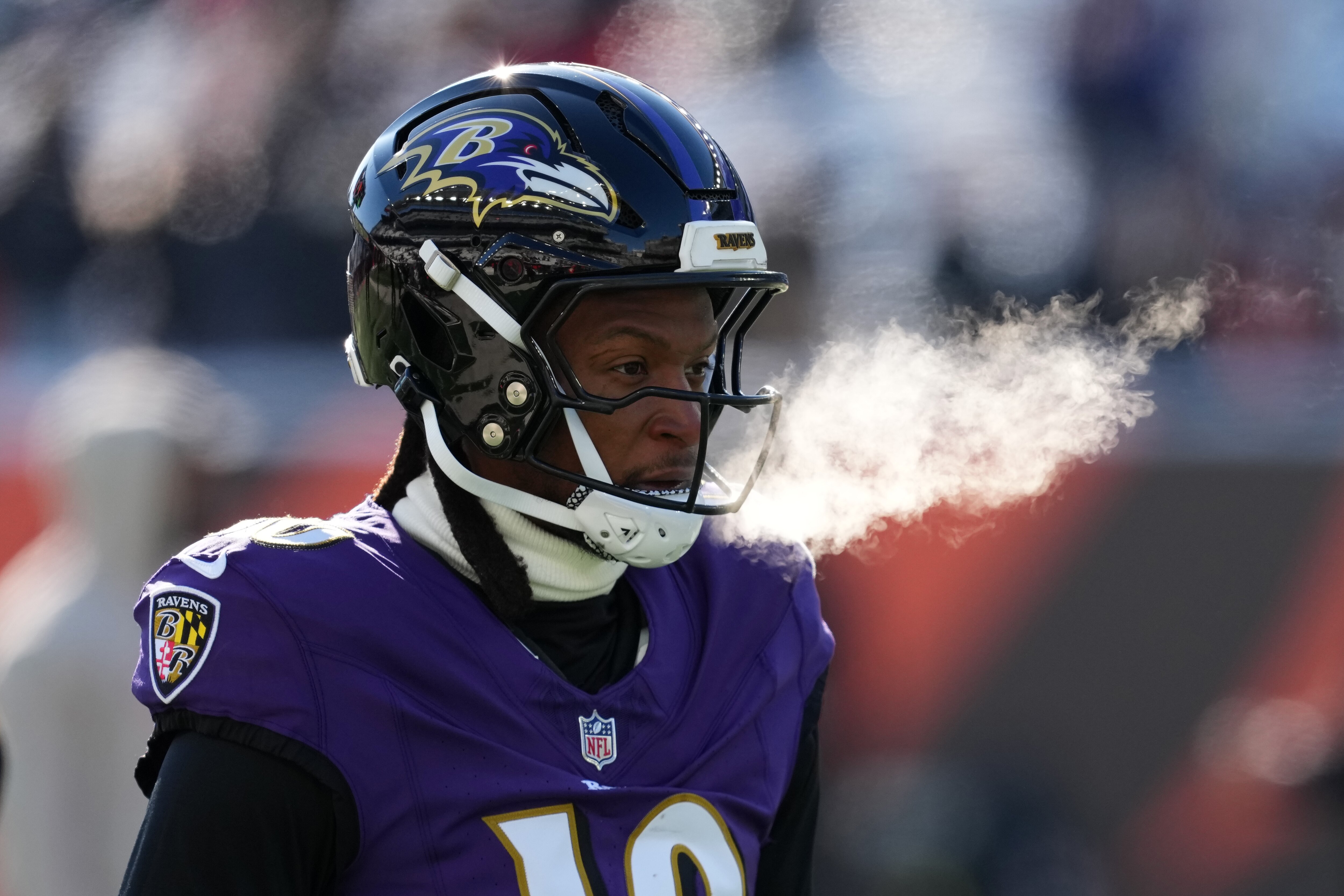Ravens wide receiver Deandre Hopkins prepares to play the Bengals in Cincinnati. 