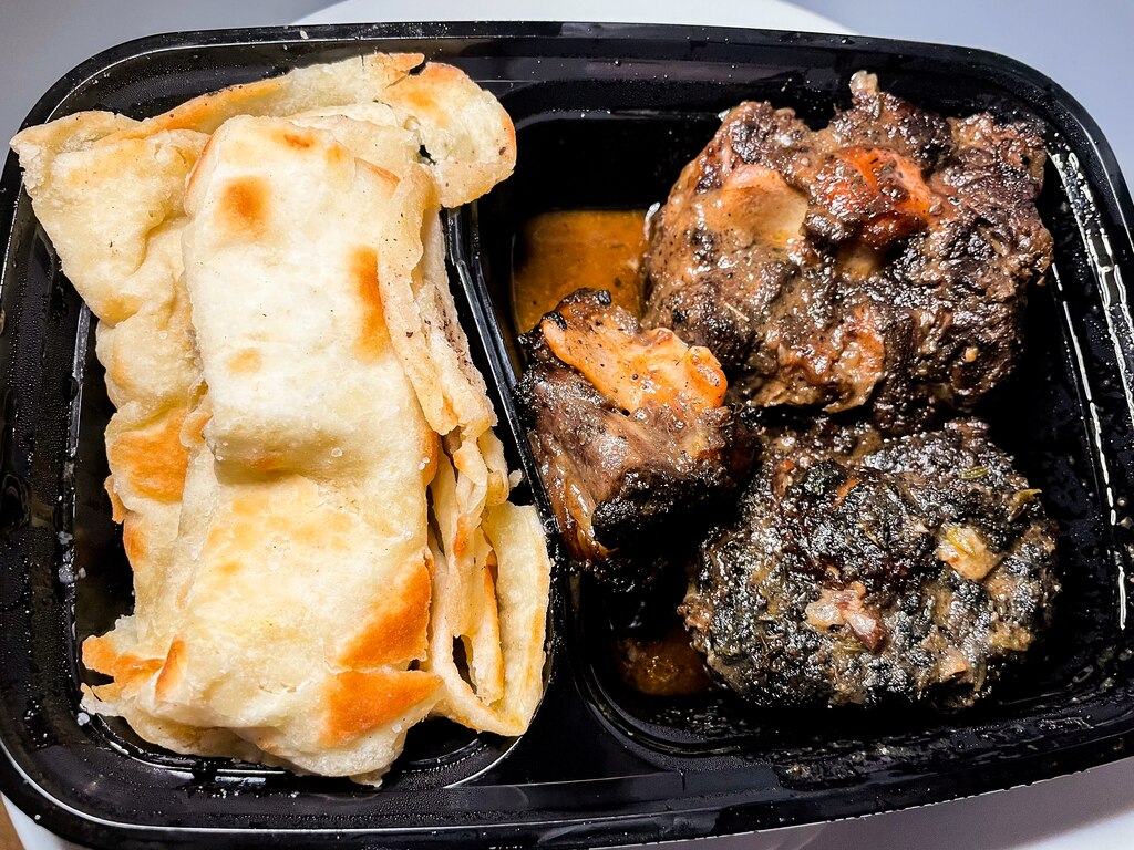 Mark of a good meal: I'm still thinking about these oxtails and roti from Blacksauce Kitchen months after the fact.