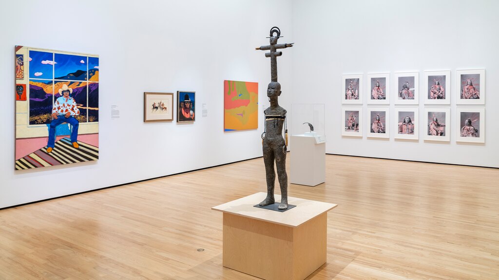 An installation view of "Illustrating Agency," one of the exhibits within the larger “Preoccupied: Indigenizing the Museum” show at the Baltimore Museum of Art.