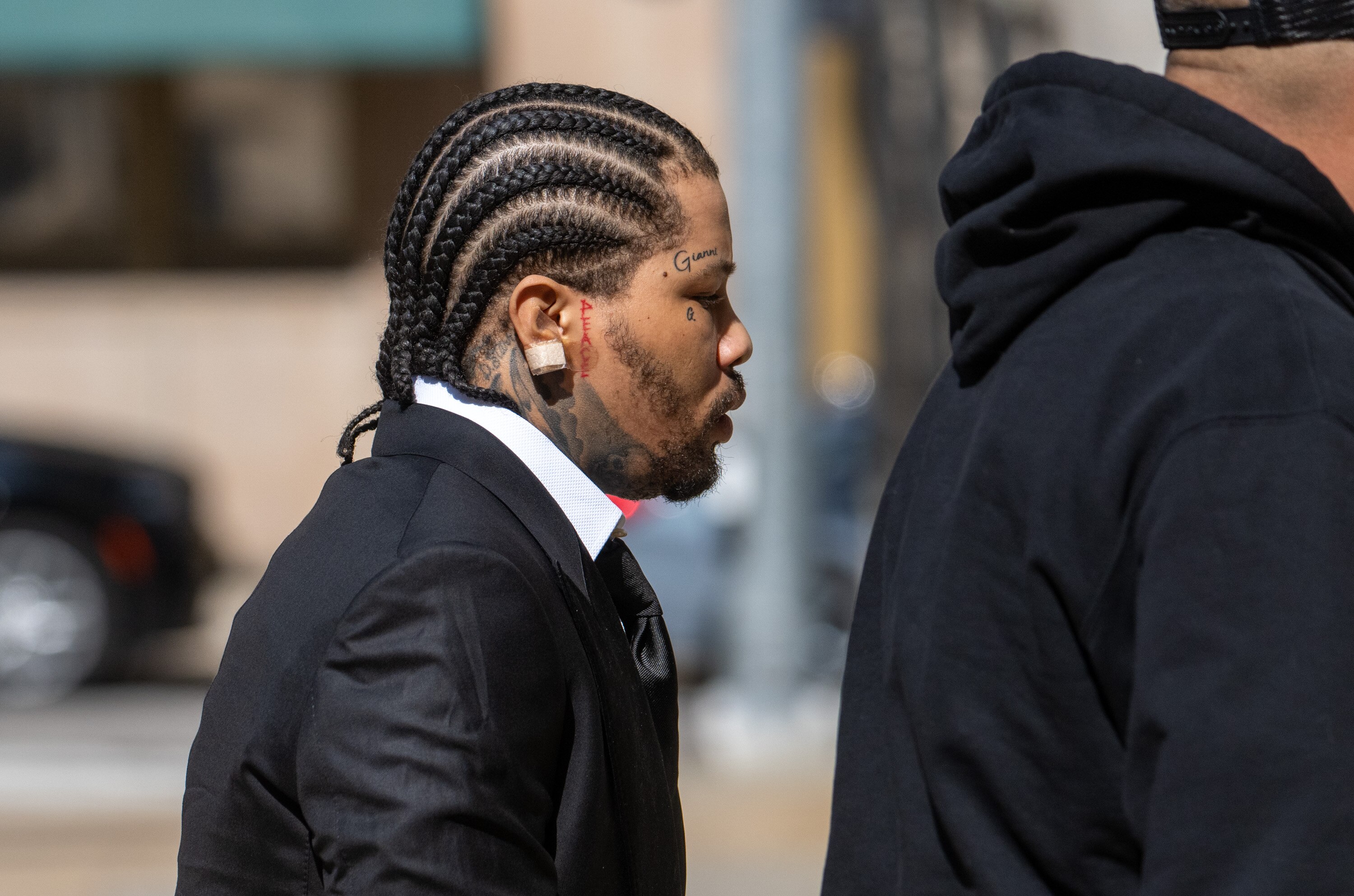 Gervonta Davis arrives at the Elijah E. Cummings Courthouse for a probation violation hearing in March.