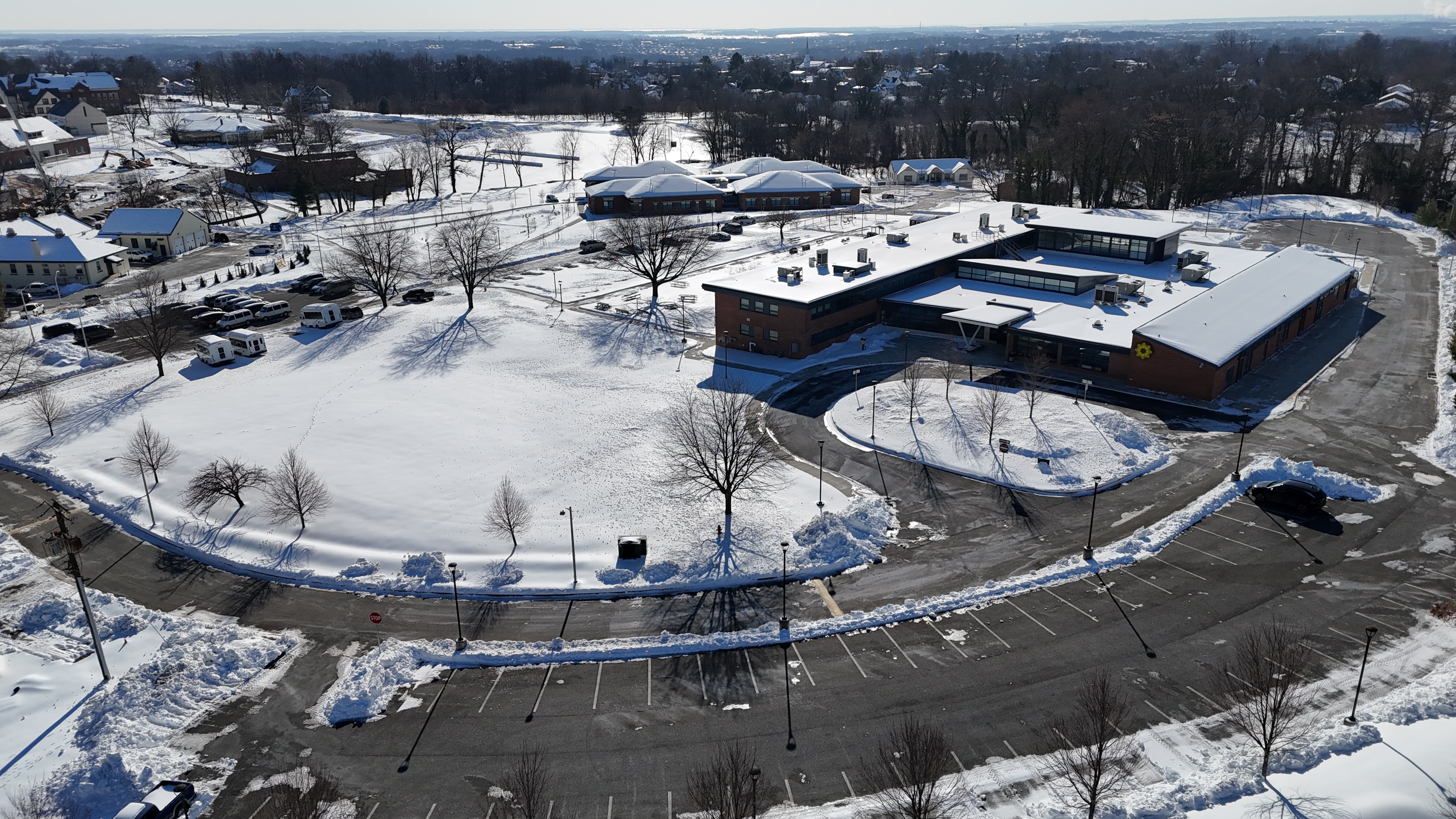 To make the 96-acre campus safe, facilities staff at the Maryland School for the Blind had to clear thousands of feet of sidewalk, a four-day task that only got harder as fluffy snow quickly turned into sheets of ice.