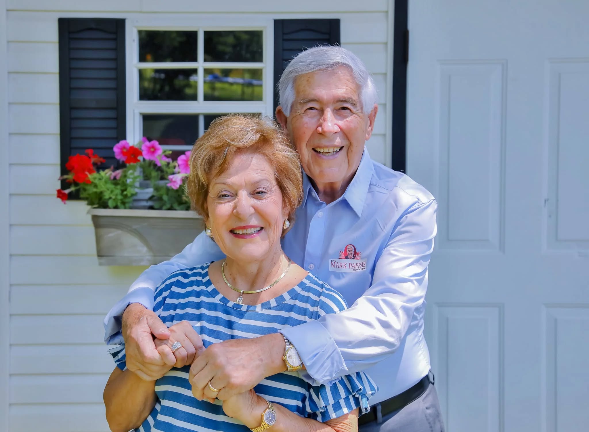 Mark Pappas with his wife, Harriet. The Pappas founder died Nov. 23 at age 93.