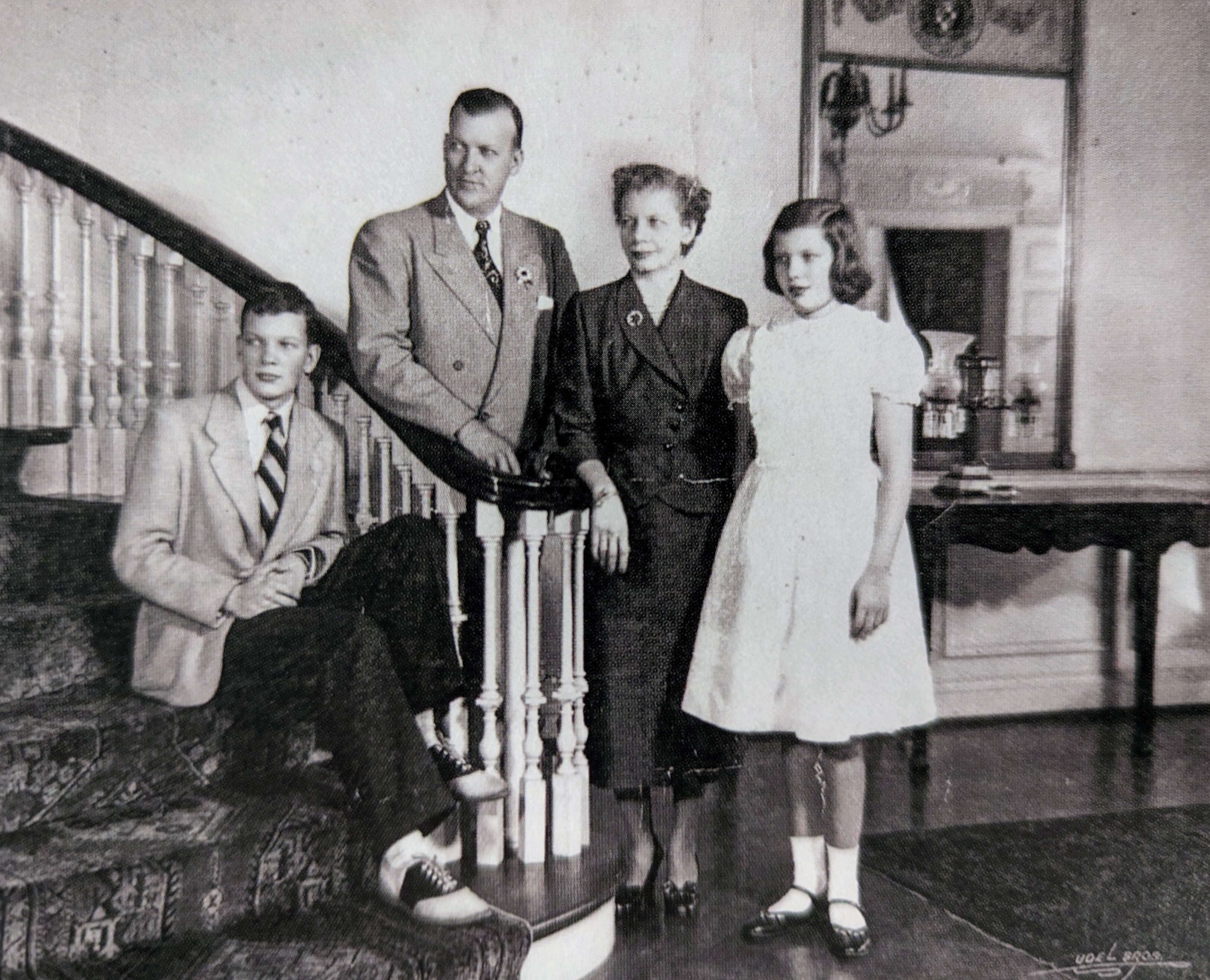 The family photo is included in the book, "A Dwelling-House and other Conveniences: A History of Maryland's Government House."