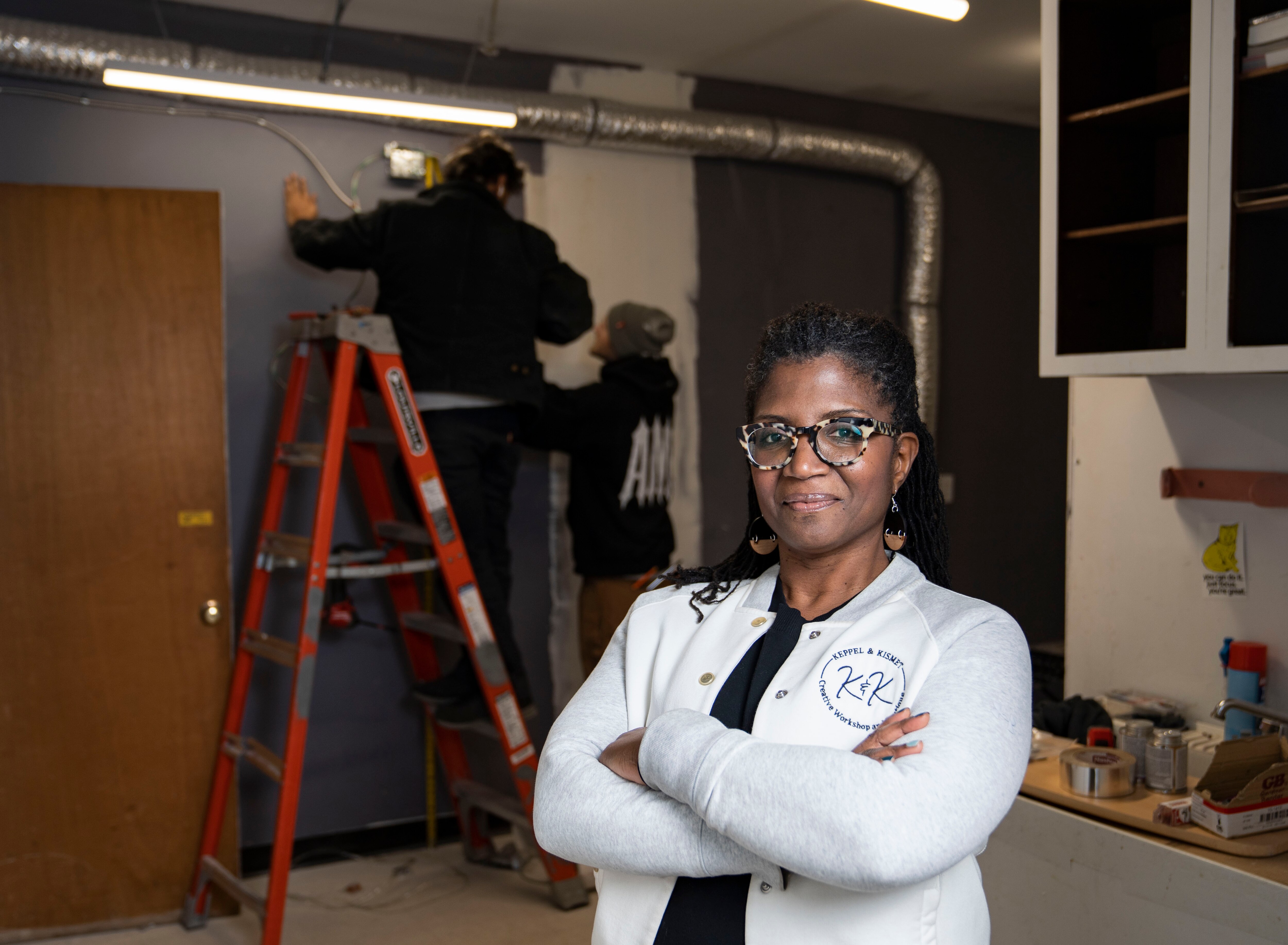Nichole Sullivan of Keppel & Kismet inside of her new store, which is currently being renovated.