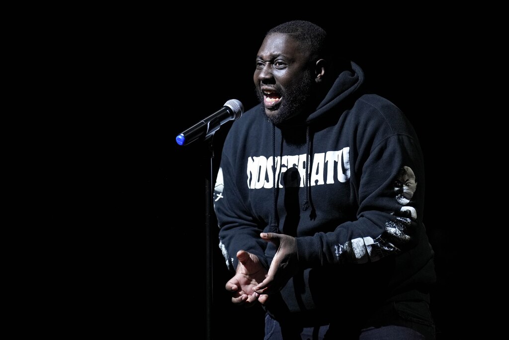 Black Chakra competes in the Charm City Slam Finals at the Chesapeake Shakespeare Company in Baltimore, Md. on Tuesday, July 22, 2025.