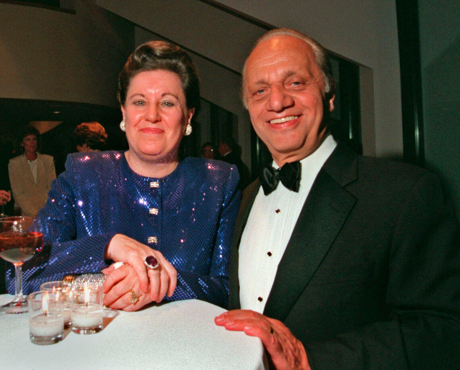 Orioles owner Peter Angelos, pictured with his wife, Georgia Angelos, in 1996 at a Baltimore Symphony Orchestra party. (Andre Chung/Baltimore Sun/TNS)