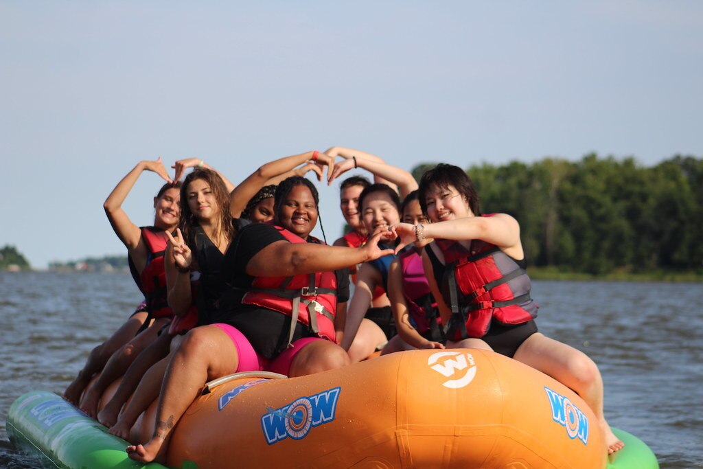 Campers at Camp Letts last summer.