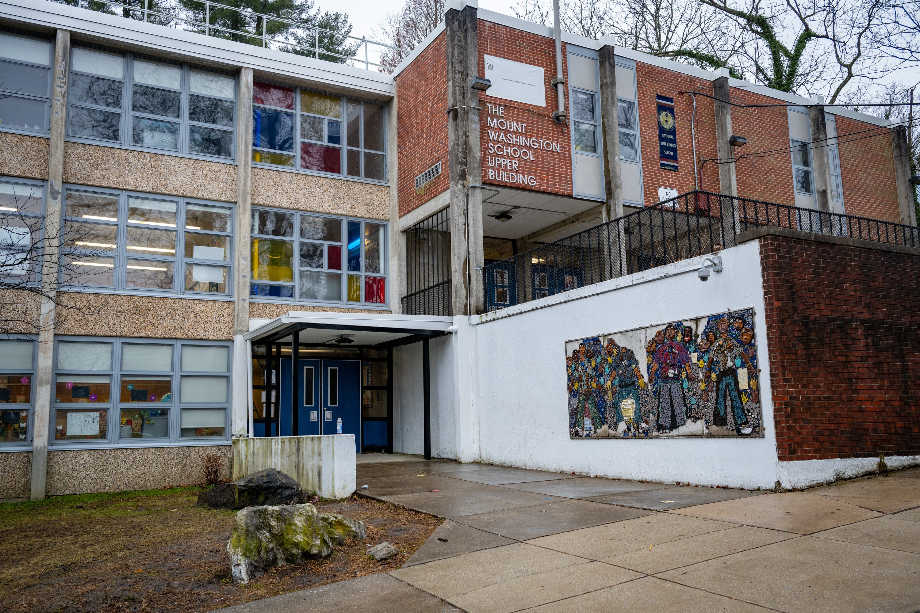 A student at The Mount Washington School was caught with a handgun on Thursday, officials said.