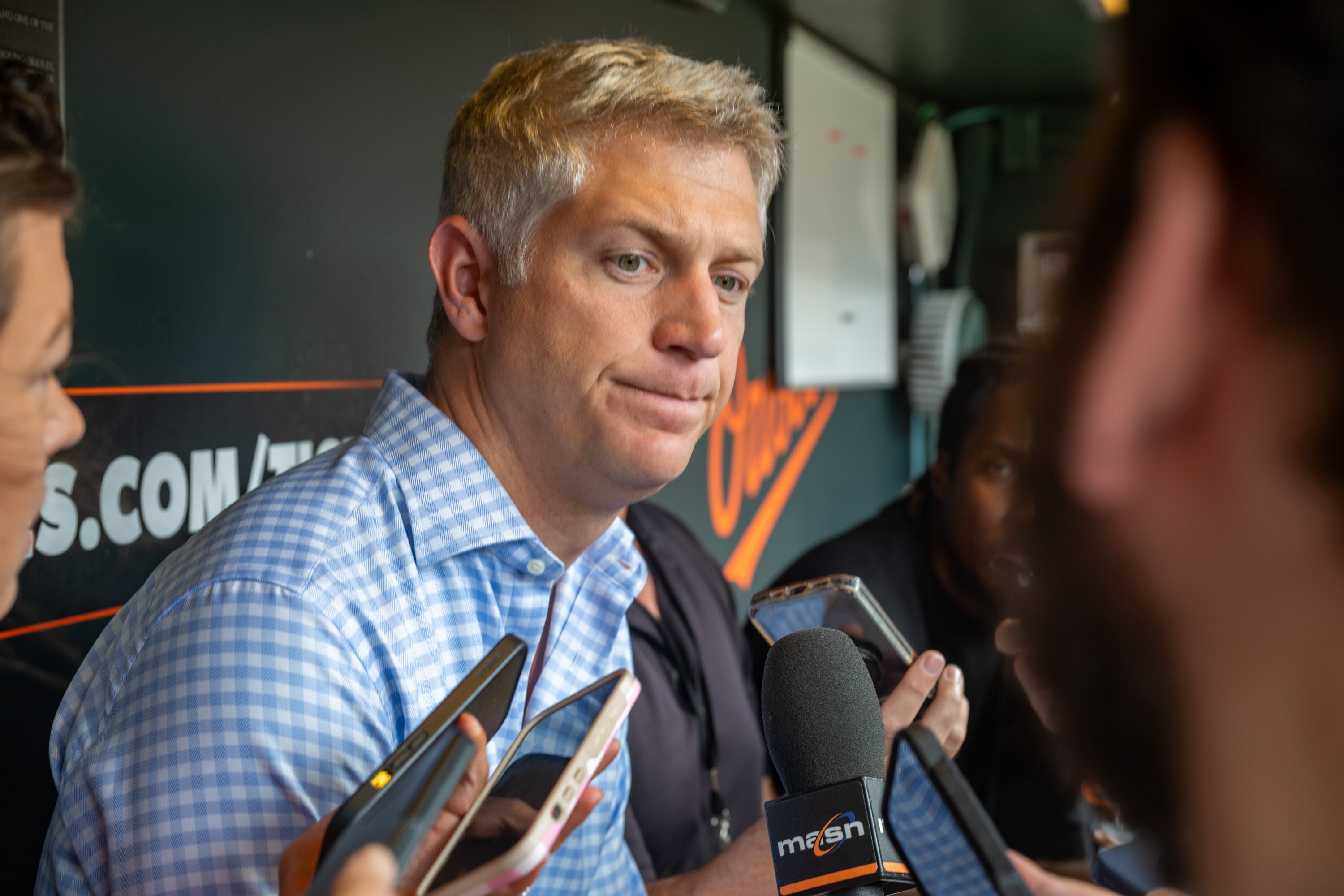 Orioles GM Mike Elias will be busy with seven picks Sunday on the opening day of the MLB draft.